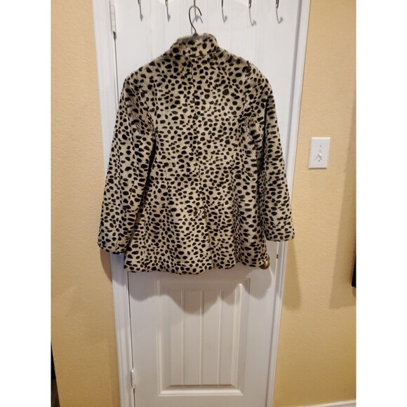 Victorias Secret Cheetah Faux Fur Coat XS Excellent - Picture 12 of 12